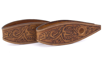 kožené slobber bars do wodzy lptrick / kwiaty