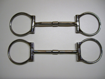 SS B. Allen D-Ring Snaffle - 5'' oder 5,5'' - Stainless Steel mit Kupfereinlage