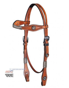 uzda wi xl-headstall / rawhide braided