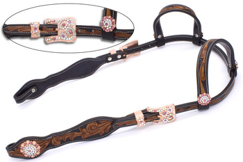 uzda lptrick z kryształkowymi okuciami