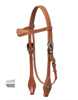 uzda horseman´s tack z klamrą w kształcie kwiatu / harness leather