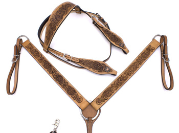 zestaw lptrick uzda + napierśnik vintage