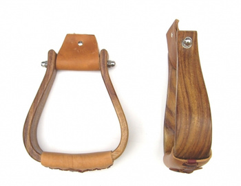 EE Tack Deluxe Holzsteigbügel - BREIT - 15,5cm Innenbreite - (WX-2406)