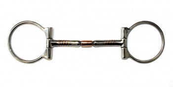 KS SS B. Allen D-Ring Snaffle – Copper Roller – (20443)