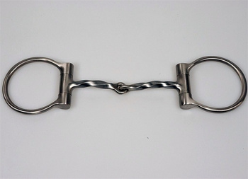 SS D-Ring Square Twisted Wire Snaffle