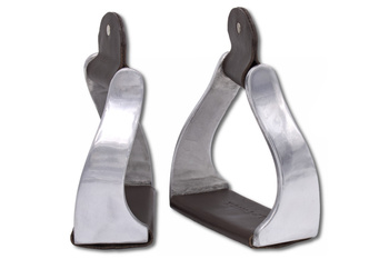 stirrups aluminium lptrick z elementami skóry