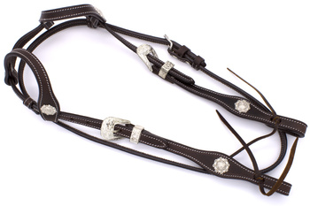 bridle lptrick ciemne z odpinanym podgardlem