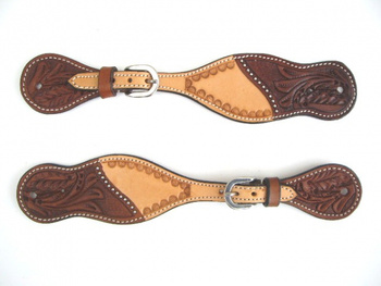 Sporenriemen - Two Tone Leather Set - E-131