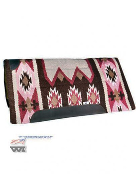 Saddle pad WI Dakota / rosé-chocolate