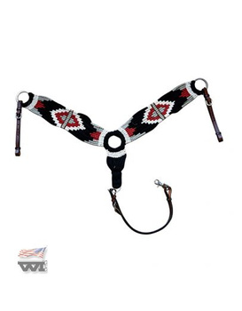Breast collar WI Woolen Navajo Design / coffee