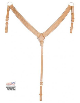 Breast collar WI / jasny brąz