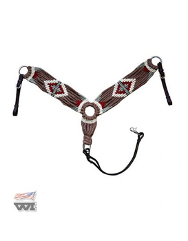 Breast collar WI Woolen Navajo Design / tan