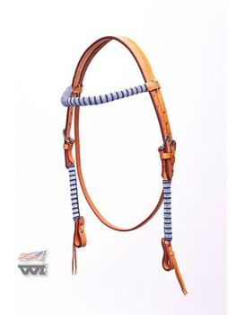 bridle wi skyblue fancy glitter