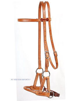 Sidepull PROFESSIONAL´S CHOICE round leather nose