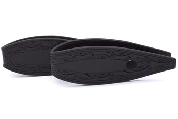 leather paski slobber lptrick / całe czarne