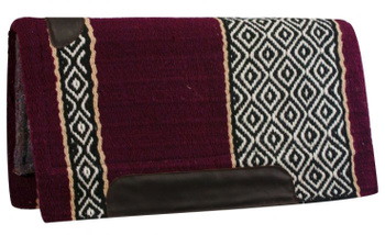 Saddle pad Diamond Design / bordowy