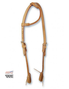 bridle wi oneear round / na jedno ucho / jasny brąz