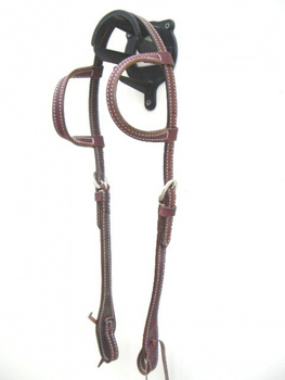 EE Tack Kopfstück - Latigo Stitched - Doppeleinohr