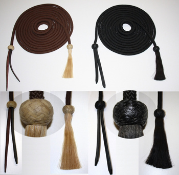 Nylon Mecate - 22ft. lang - BRAUN oder SCHWARZ