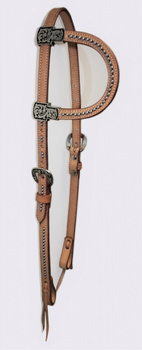 EE Tack Kopfstück Einohr - Show - HELL - WX-2067