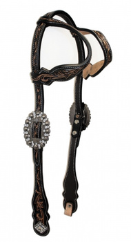 SN Tack Kopfstück - Doppeleinohr - Show - HS-SET040