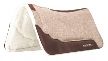Saddle pad WEAVER Synergy® Contoured Wool Blend Felt 1” Performance