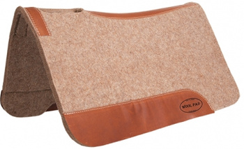 Saddle pad Tan Wool MUSTANG