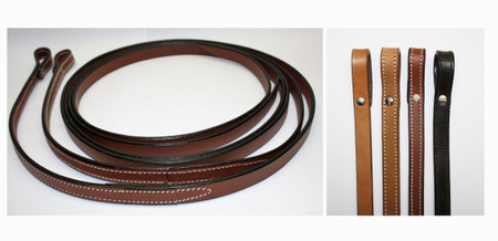 EE Tack - Zügel - EE Leather - 5/8 x 7′ - GLATT - 3 Farben