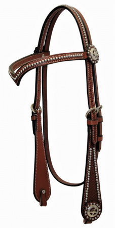 "EE Tack" Kopfstück - "V" Stirnband - SPOTS - 3 Farben