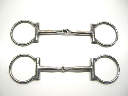 SS D-Ring Snaffle - Copper Inlay - 5 '' oder 5,5 '' Breite (255740)