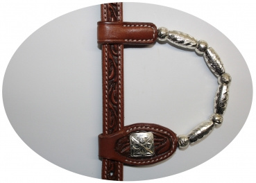 SN Tack Kopfstück - Doppeleinohr - Show - HS085