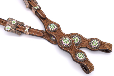 uzda lptrick z koralikowym naczółkiem