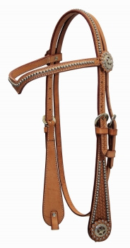 "EE Tack" Kopfstück - "V" Stirnband - SPOTS - 3 Farben