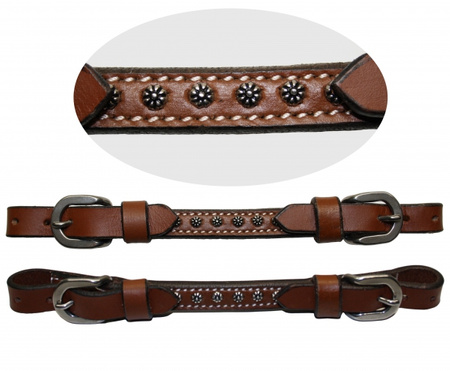 EE Tack Kinnriemen - Show - Rowel Concho Tack - MITTEL