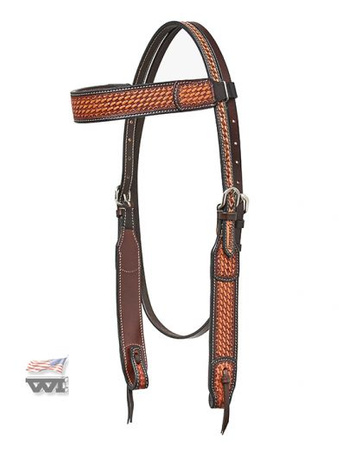 Ogłowie HORSEMAN´S TACK / ze splotem koszykowym