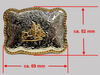 ILC Belt Buckle - Cowboy Rectangle - 70697-11