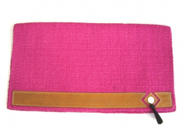 Show blanket Lederbesatz & Conchos / hot pink
