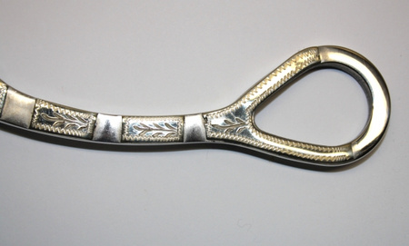 "KS" SS Shank Snaffle Bit - Show - 5 '' od. 5,5 '' (25113)