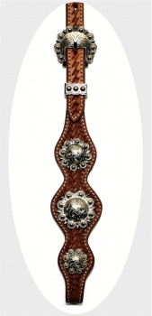 SN Tack Kopfstück - Doppeleinohr - Show - HS009