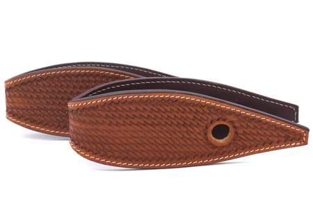 leather slobber bars do wodzy lptrick / brązowe