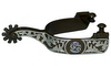 "FG Spur" - Antique with Floral Concho Overlay - #236121