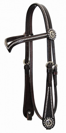 "EE Tack" Kopfstück - "V" Stirnband - SPOTS - 3 Farben