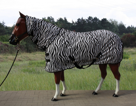 "TOP SCORE" Fliegendecke mit Halsteil - ZEBRA Design - 76" und 78"