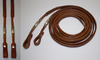 EE Tack - Harness Zügel - 5/8 '' - Round End's - Silver Pipe's / Rawhide