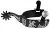"FG Spur" - Black Steel Floral Reining Spur - #263130
