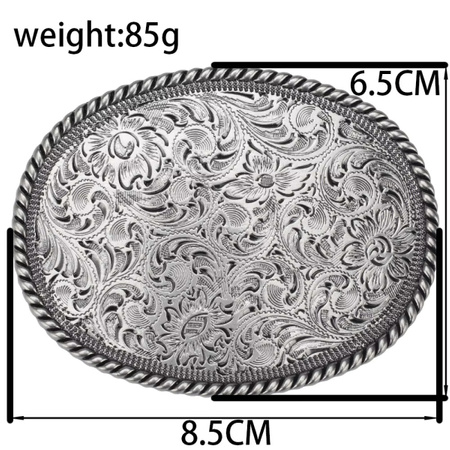 AE Belt Buckle - Oval - Barbwire