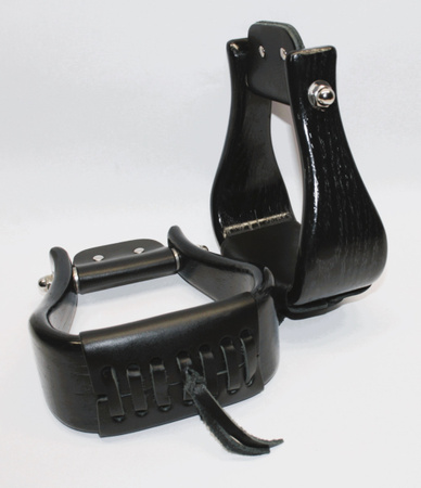 Premium Holzsteigbügel - Flat Bottom - JKST48-3