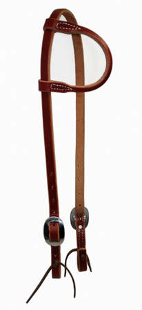 BCL Kopfstück Einohr - Harness Leather - Stitched - Edelstahl Schnallen