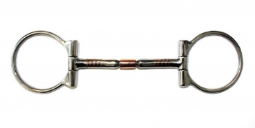 "KS" SS B. Allen D-Ring Snaffle – Copper Roller – (20443)