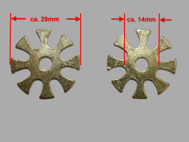 Sporenräder - Paarweise (2 Stück) - Durchmesser 29mm - 258432